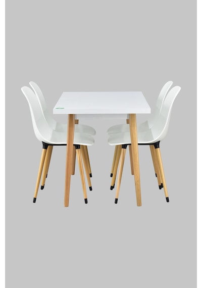 Vilinze Eames Sandalye Avanos Ahşap Mdf Mutfak Masası Takımı - 70x120 Cm Beyaz Vilinze Eames Sandalye Avanos Ahşap Mdf Mutfak Masası Takımı - 70x120 Cm Beyaz