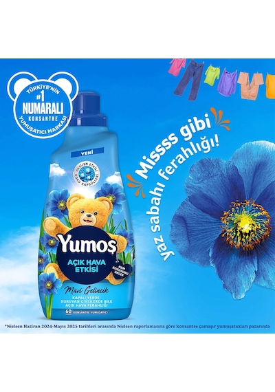 Yumoş Yumuşatıcısı Mavi Gelincik 1440 Ml X1 Omo Kötü Koku Karşıtı Beyaz Ve Renkliler 1480 Ml X2 Diğer