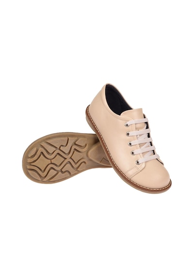 Pullman Hakiki Deri Kadın Casual Ayakkabı 34210 Bej Bej
