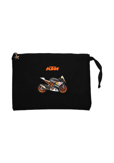 KTM RC 390 Siyah Clutch Astarlı Cüzdan / El Çantası Siyah