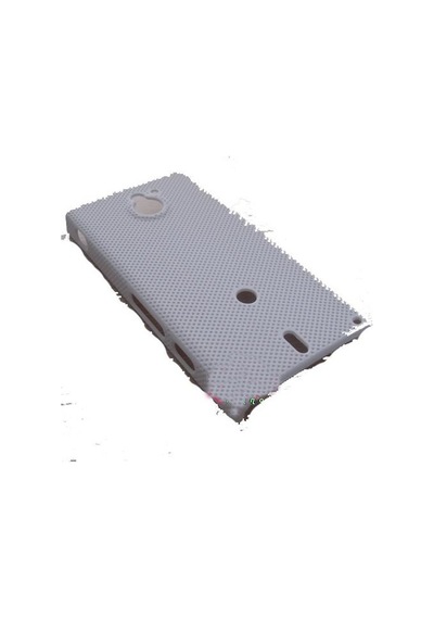 Xperia Sola Mt27i İle Uyumlu Pepper Delikli Sert Kauçuk Kılıf Beyaz