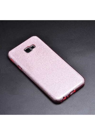 Samsung Uyumlu Galaxy J4 Plus Kılıf Zore Shining Silikon Rose Gold