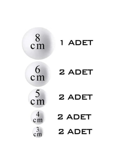 Güneş Gezegen Sistemi Gezegenler Alemi Deney Seti Strafor Maket- 9'lu