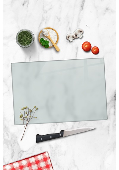 Gökçeoğlu Cam Kesme Tahtası Şeffaf - Cam Kesme Tablası 20cm X 30cm