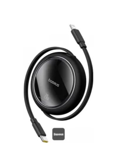 Baseus P10364501111-00 Free2pull Makaralı Şarj Kablosu Usb-c-lightning 20w 1m