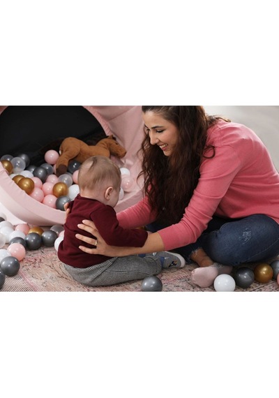 Bubble Pops 50' Li Gümüş Top Havuzu Topları 7 Cm Ce Belgeli