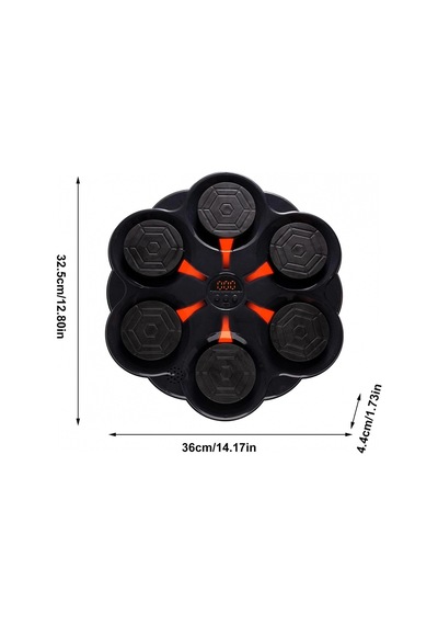 Duvar Boks Makinesi Müzikli Bluetooth Hoparlör Özellikli Led Işıklı Ritimli 9 Mod Seviye Ayarlı Box Çok Renkli