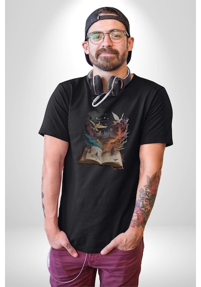 Hikaye Roman Kitabı Gerçekleşti Unisex Unisex Siyah Organik Baskılı T-shirt Penye Yüksek Kalite Siyah Hikaye Roman Kitabı Gerçekleşti Unisex Unisex Siyah Organik Baskılı T-shirt Penye Yüksek Kalite Siyah