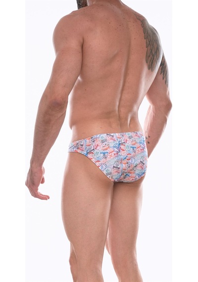 Don Moris Erkek Desenli Slip (Dm072261) Gri Melanj