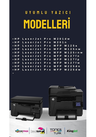 Hp 83a / Cf283a Uyumlu  Toner 2'li Paket / M201 / M125 / M225 / M127