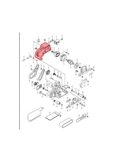 Makita 9920 Motor Yuvası Ürün Kodu 151743-8