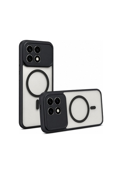 Xiaomi Poco F8 Pro Kılıf M-safe Şarj Özellikli Kamera Korumalı Zore Lunex Kapak Xiaomi Poco F8 Pro Zore - Siyah