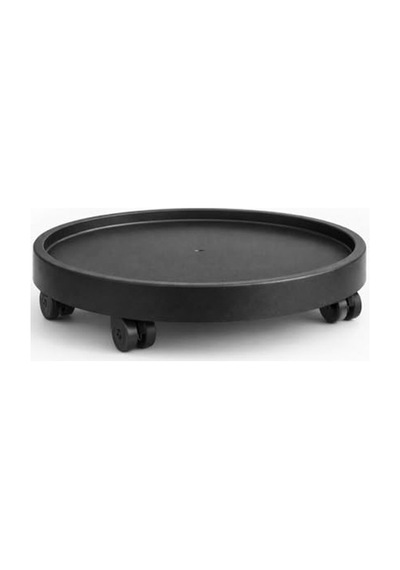 Dayanıklı Plastik Tekerlekli Saksı, 35 Cm, Kolay Taşıma