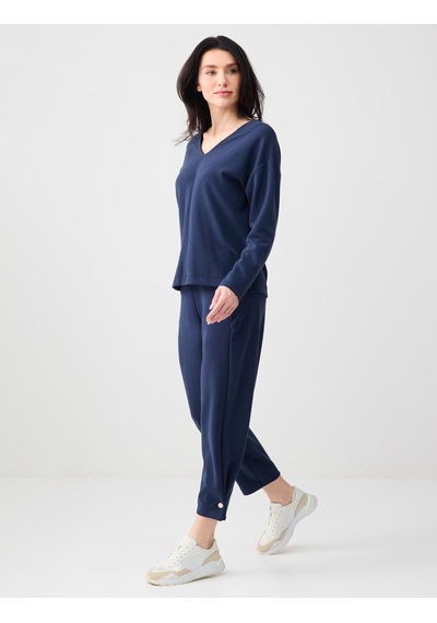 Jimmy Key Jimmy Key Lacivert Dar Paça Normal Bel Modal Jogger Pantolon 6sw115571494