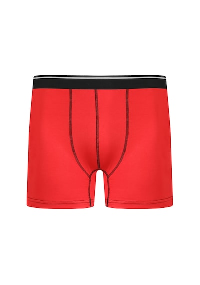 Akbeniz Erkek Pamuk Likralı Kırmızı Boxer 40133-Kırmızı