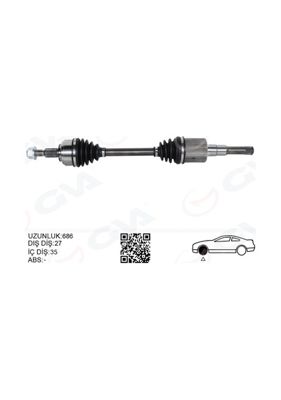 Gva Ön Aks Komple Sol Ford Yenı Focus Iv 17 Sanz. Otomatıgı 8 Vıtes 1.5l Duratorq-tdcı Gva 4435013 Jx673b437hae 2346540 Jx673b437haf