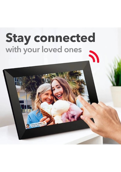 Fotoğraf Çerçevesi Wifi 10.1 İnç 32gb Dokunmatik Ekran, Uygulama Üzerinden Fotoğraf/video Paylaşımı
