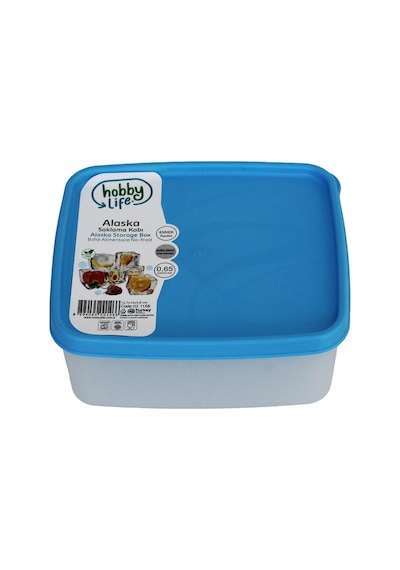 Alaska Nofrost Saklama Kabı 0.65 Litre Tekli -20 Dereceye Dayanıklı Mavi