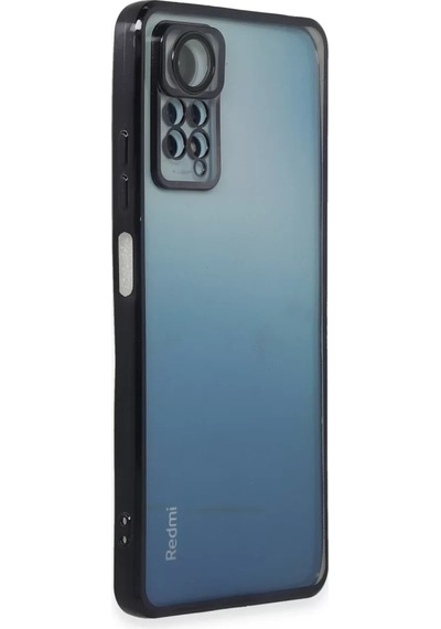 Newface Xiaomi Redmi Note 11 Pro Kılıf Razer Lensli Silikon - Siyah