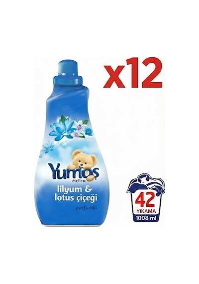 Extra Lilyum Ve Lotus Çiçeği Konsantre Çamaşır Yumuşatıcısı 1008 Ml 42 Yıkama X12 Adet 1 Koli Diğer