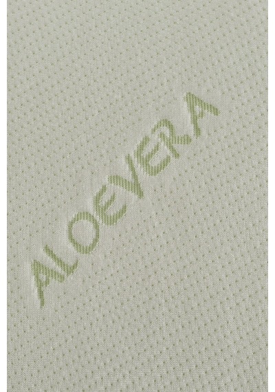 Rudu Aloevera Yastık Kılıfı Visco Visko 60x40x14cm Beyaz - Yeşil