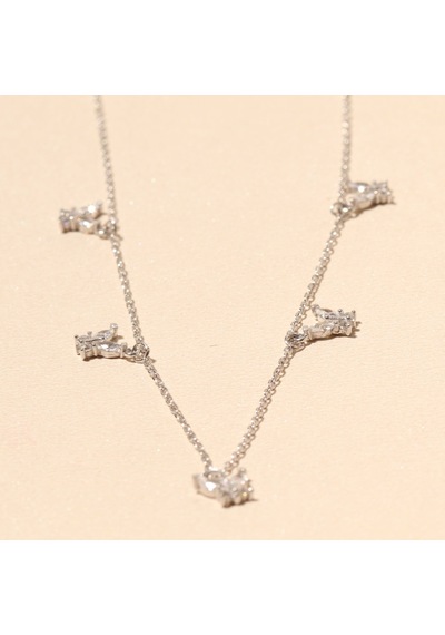 Beş Kelebek Kolye 718937 Silver Gümüş