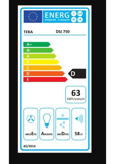 Teka DSJ 750 Ultra Slim Duvar Tipi 70 CM Davlumbaz