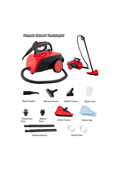 Classen Smart Çok Fonksiyonlu Güçlü Buharlı Temizleyici Makinesi Go-53-vice
