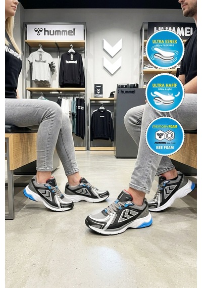Hummel Siyah Fileli Hafif Esnek Unisex Spor Ayakkabı 900794 Hml Performance 700