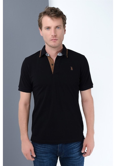 T8563 Dewberry Erkek Tshırt-siyah