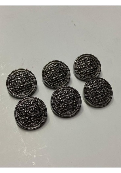 Trençkot Blazer Ceket Düğmesi Hasır Model Antrasit / 2 Cm