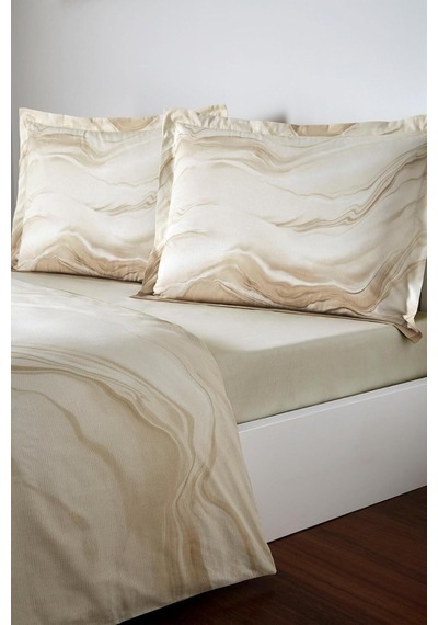 Özdilek Opal Waves Çift Kişilik Nevresim Takımı Krem 200x220 Cm%100 Pamuk, 3109 Çok Renkli