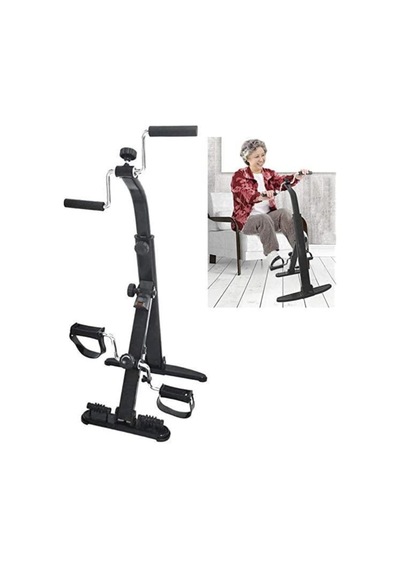 Çift Pedallı Katlanabilir Egzersiz Bisikleti Siyah
