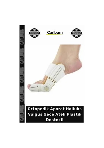 Özel Üretim Ayak Baş Parmak Düzeltici Ortopedik Aparat Halluks Valgus Gece Ateli Plastik Destekli