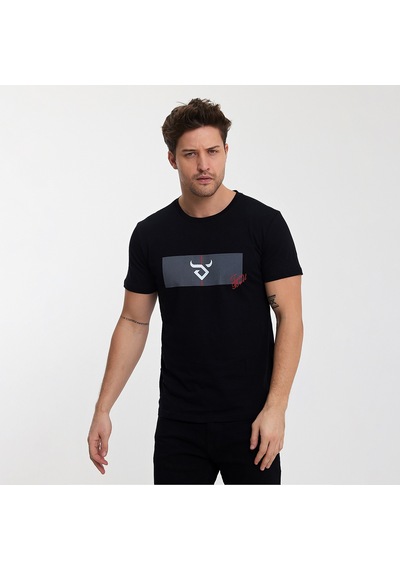 Twobull DENVER Erkek  Siyah Tişört