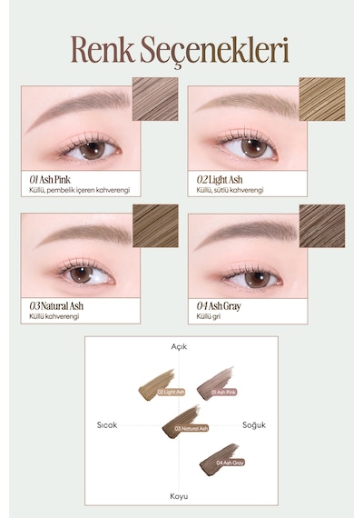 Clıo Kill Brow Slim Ash Browcara 04 Ash Gray