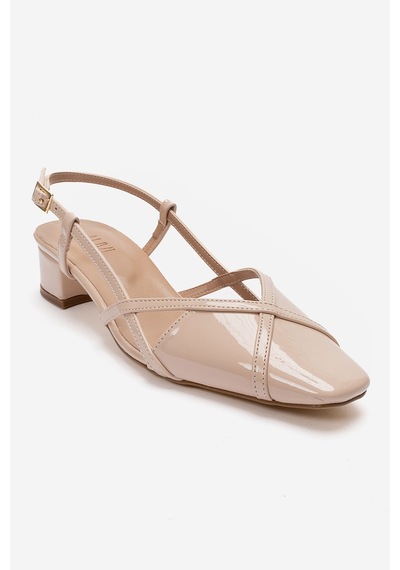 Luvishoes Olena Bej Rugan Kadın Topuklu Sandalet