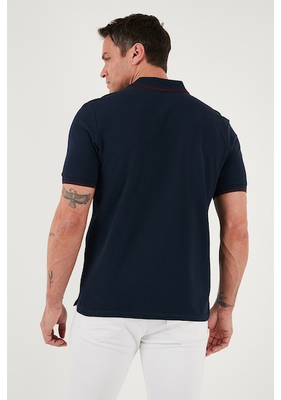 Buratti Pamuklu Slim Fit Şerit Detaylı Düğmeli Polo Yaka 3'Lü Paket Erkek T Shirt 5902118S3 Siyah-Gri Melanj-Lacivert-Bordo