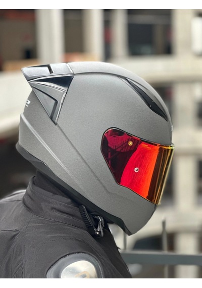 Ls2 Rapıd 2 Mat Concrete Kask Şeffaf Vizör + Spoiler Mat Concrete