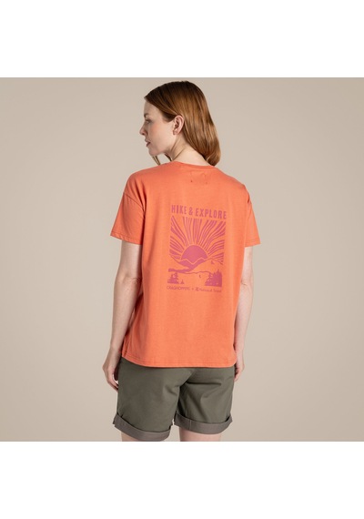 Craghoppers Bistort Ss Kadın T-shirt-turuncu