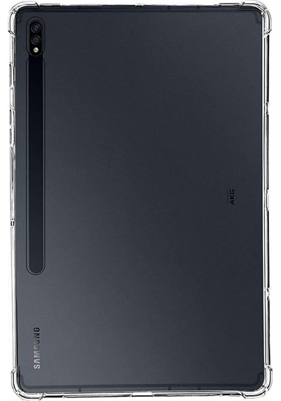 Samsung Uyumlu Galaxy Tab S7 Fe Lte T730 T735 T737 Kılıf Darbelere Dayanıklı Şeffaf Kapak