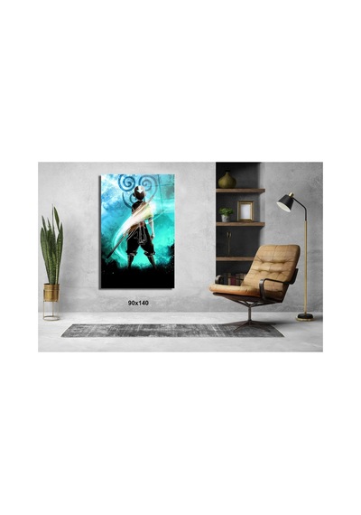 Avatar Son Havabükücü Anime Cam Tablo Pct0465 Modern Dekorasyon Temalı Dekoratif Duvar Tablosu, Salon, Ev Ve Ofis Dekoru,
