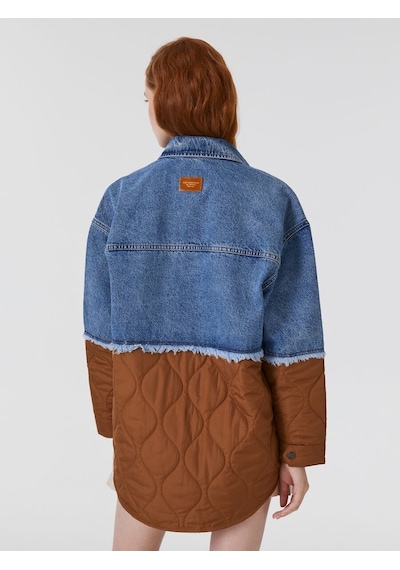 LOFT Comfort Fit Kadın Ceket Lf2031039 Q1.v1 Denim
