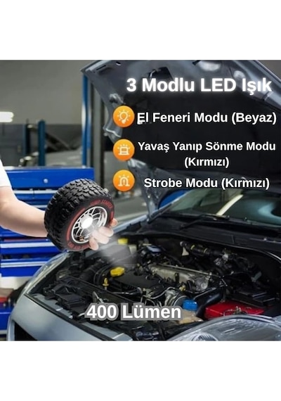 Süper Güçlü 4000a 4'ü 1 Arada Jump Starter 25000 Mah