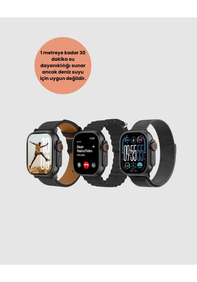 Amoled Akıllı Saat 49mm Bluetooth Arama Spor Ve Sağlık