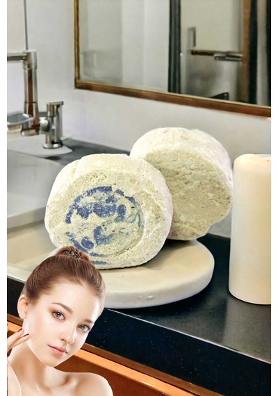 2'li Doğal Yüz Bakım Pırıltı Parlatıcı Peeling Sivilce Akne Leke Temizleme Kabak Lifli Ballı Set