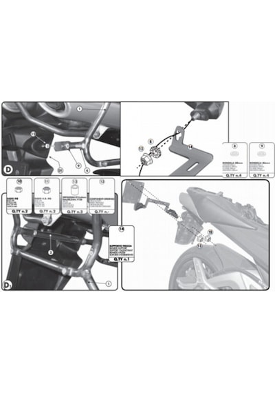 Plx538 Suzuki Gsr 600 06-11 Yan Çanta Taşıyıcı