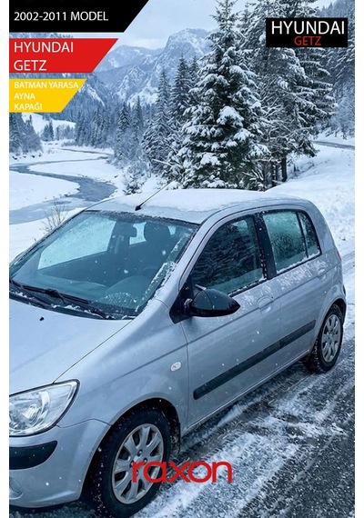 Hyundaı Getz 2002-2011 Batman & Yarasa Ayna Kapağı Parlak Piano Black Sport