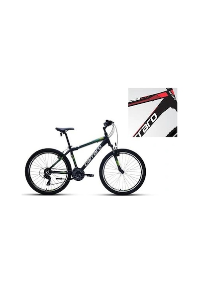Carraro Speed 260 Erkek Dağ Bisikleti 360h V 26 Jant 21 Vites Mat Siyah Kırmızı Koyu Kırmızı Çok Renkli