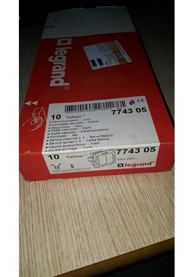 774305 Legrand Valena Serisi Komütatör Mekanizma Bej 10Lu Paket